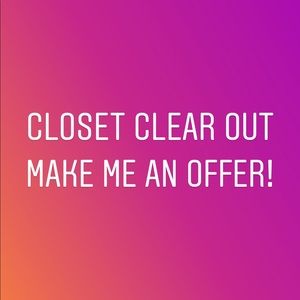 Closet clear out!